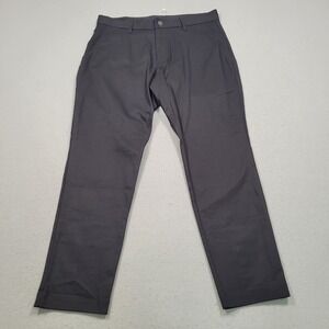 Fabletics Mens The High Side Chino Slim Fit Pants Black 32x30
